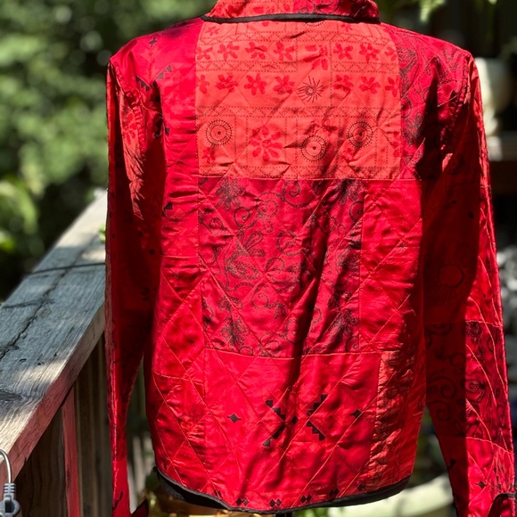 NWT Vintage Chico’s 💯 Silk Jacket - Picture 2 of 7